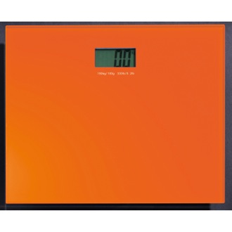 Square Orange Electronic Bathroom Scale Gedy RA90-67